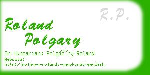 roland polgary business card